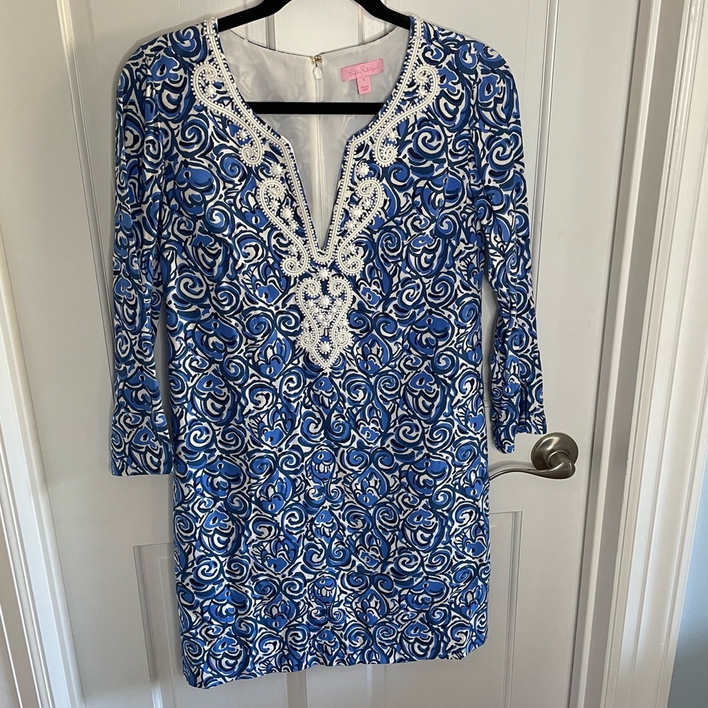 Blue and white Lilly Pulitzer dress